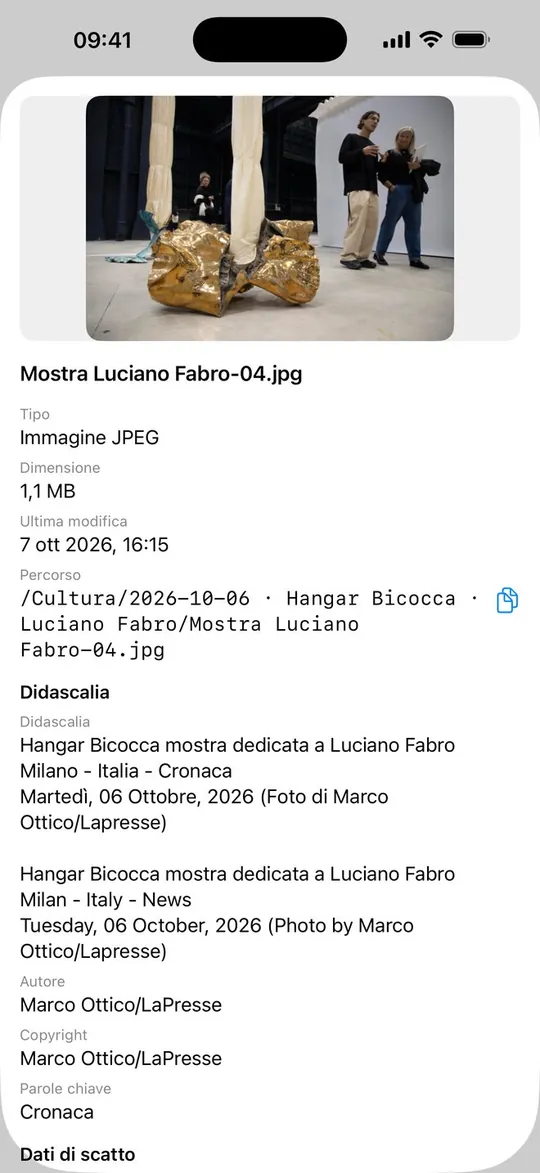 FTP One su iPhone: didascalia, autore e dati di scatto della foto